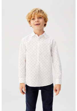Mango Kids Детска риза Topo 110-164 cm - Pepit.bg