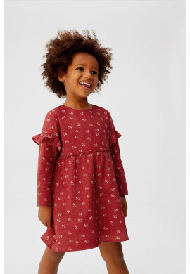 Mango Kids Детска рокля Cherry 80-104 cm - Pepit.bg