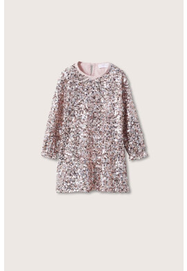 Mango Kids Детска рокля Goldenb - Pepit.bg
