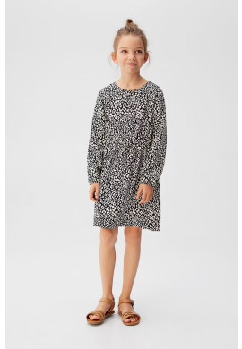 Mango Kids Детска рокля Leopards 110-164 cm - Pepit.bg