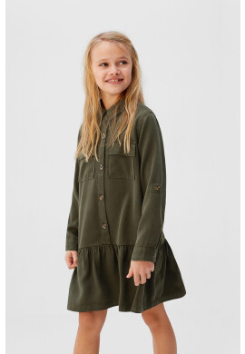 Mango Kids Детска рокля Zinni 110-164 cm - Pepit.bg