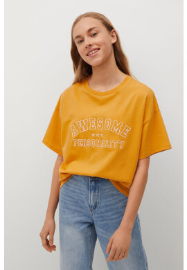 Mango Kids Детска тениска AWESOME - Pepit.bg