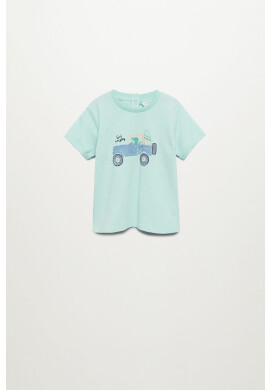 Mango Kids Детска тениска Beach 80-104 cm - Pepit.bg