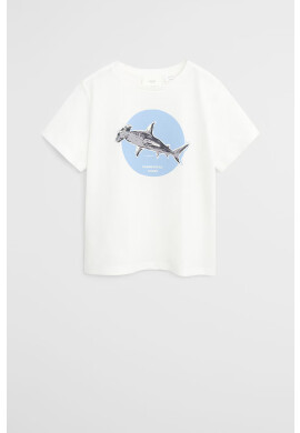 Mango Kids Детска тениска Blue 110-164 cm - Pepit.bg
