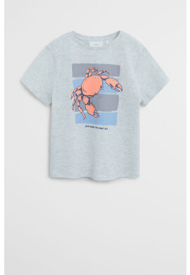 Mango Kids Детска тениска Blue 110-164 cm - Pepit.bg