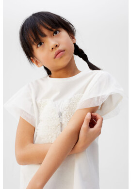 Mango Kids Детска тениска Butter 110-164 cm - Pepit.bg