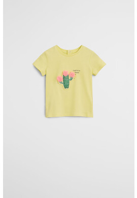 Mango Kids Детска тениска Cactus 80-104 cm - Pepit.bg