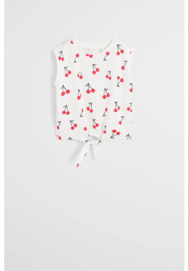 Mango Kids Детска тениска Cherry 110-164 cm - Pepit.bg
