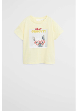 Mango Kids Детска тениска Dogs 110-164 cm - Pepit.bg