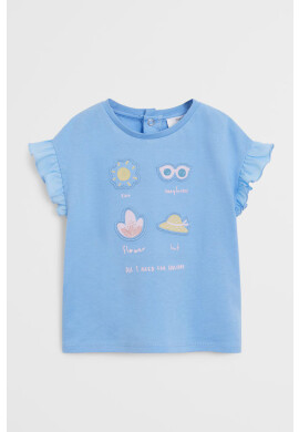 Mango Kids Детска тениска Holiday 80-104 cm - Pepit.bg