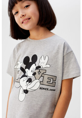 Mango Kids Детска тениска Love 110-164 cm - Pepit.bg