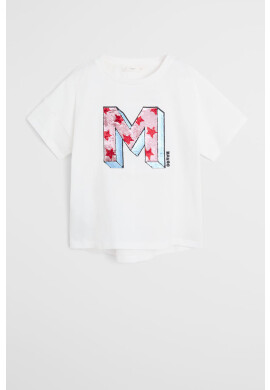 Mango Kids Детска тениска Mnglogo 110-164 cm - Pepit.bg