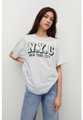 Mango Kids Детска тениска Nyc - Pepit.bg