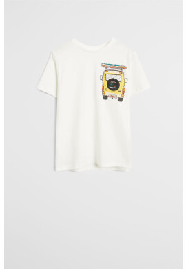 Mango Kids Детска тениска Pocket 110-152 cm - Pepit.bg
