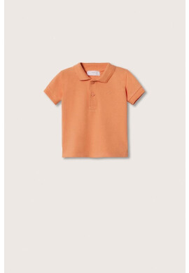 Mango Kids Детска тениска с яка Javi - Pepit.bg