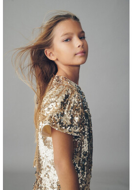 Mango Kids Детска тениска Shine - Pepit.bg