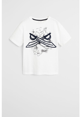 Mango Kids Детска тениска Skull - Pepit.bg