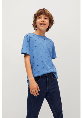 Mango Kids Детска тениска STAMP1 - Pepit.bg