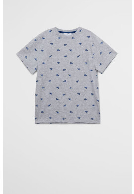 Mango Kids Детска тениска Stamp7 110-164 cm - Pepit.bg