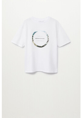 Mango Kids Детска тениска Whatever 110-164 cm - Pepit.bg