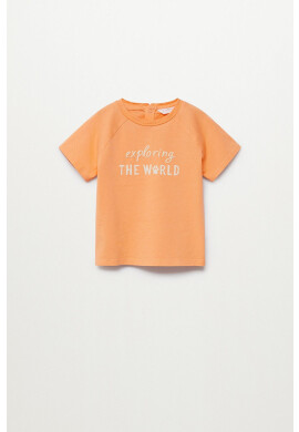 Mango Kids Детска тениска WORLD - Pepit.bg