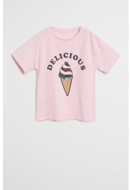 Mango Kids Детска тениска Yummy 110-164 cm - Pepit.bg