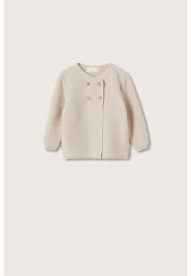 Mango Kids Детска жилетка в бежово от лека материя - Pepit.bg