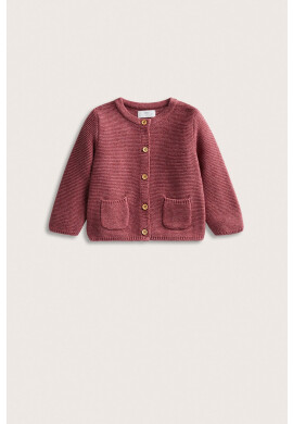 Mango Kids Детска жилетка в розово от лека материя - Pepit.bg