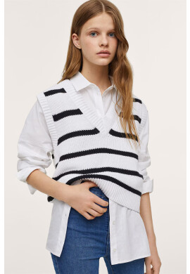 Mango Kids Детска жилетка Milan в бяло - Pepit.bg