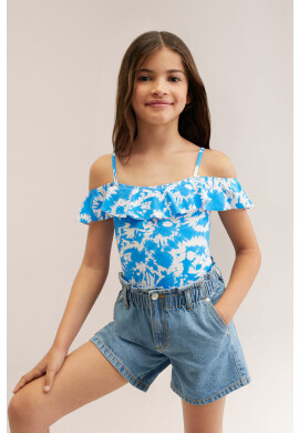 Mango Kids Детски бански костюм Blueg - Pepit.bg
