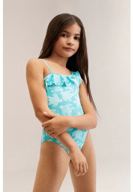 Mango Kids Детски бански костюм Tortugag - Pepit.bg