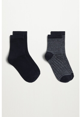 Mango Kids Детски чорапи BLACK (2 чифта) - Pepit.bg