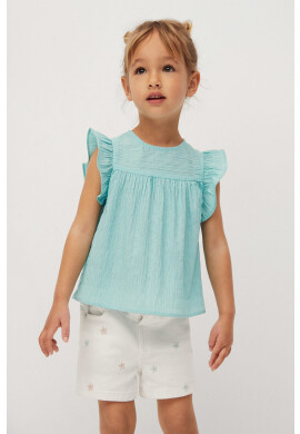 Mango Kids Детски къс панталон FLOWERS - Pepit.bg