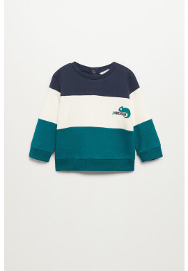 Mango Kids Детски памучен суичър BLOCK3 - Pepit.bg