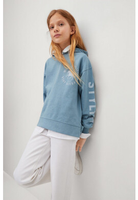 Mango Kids Детски памучен суичър ELEGANT - Pepit.bg