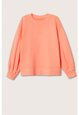 Mango Kids Детски памучен суичър Fluor - Pepit.bg