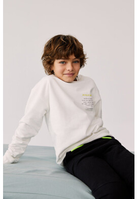 Mango Kids Детски памучен суичър FOLLOW - Pepit.bg