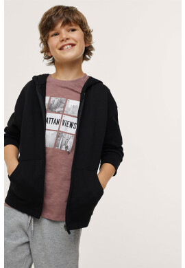 Mango Kids Детски памучен суичър FRANCIA8 - Pepit.bg