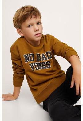 Mango Kids Детски памучен суичър Vibes - Pepit.bg