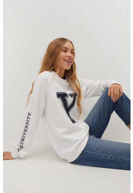 Mango Kids Детски памучен суичър Yaleh - Pepit.bg