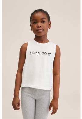 Mango Kids Детски памучен топ Doit - Pepit.bg