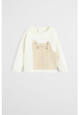 Mango Kids Детски пуловер Miaw 80-104 cm - Pepit.bg