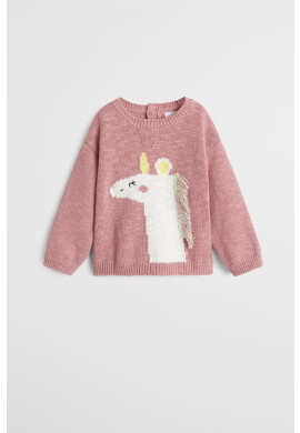 Mango Kids Детски пуловер Pony 80-104 cm - Pepit.bg