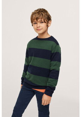 Mango Kids Детски пуловер Wally в зелено от лека материя - Pepit.bg