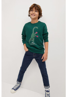 Mango Kids Детски суичър WORDING - Pepit.bg