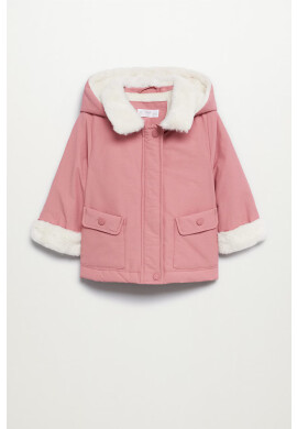Mango Kids Детско яке в розово - Pepit.bg