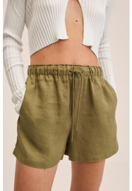 Mango Къси панталони Linen - Pepit.bg