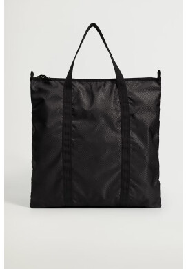 Mango Man Чанта Tote в черно - Pepit.bg