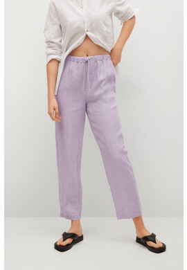 Mango Панталони Linen - Pepit.bg