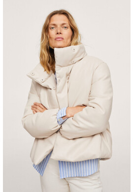 Mango Яке дамско в жълто със зимна изолация - Pepit.bg